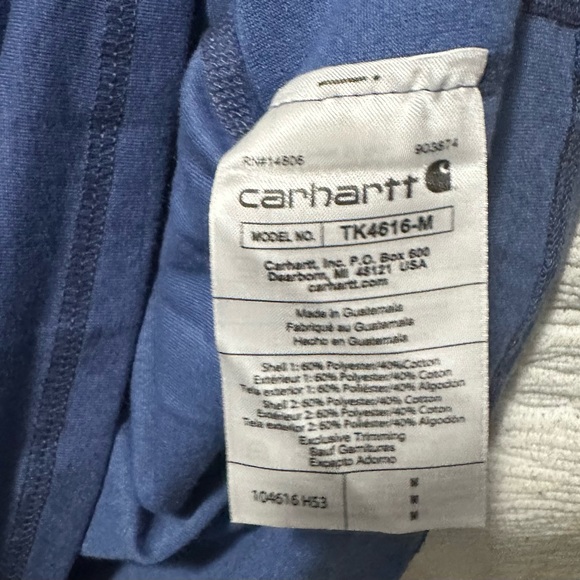 Carhartt Force Plain Blue Tshirt M - Picture 5 of 5